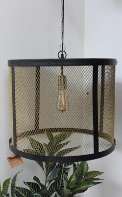 Gold &amp; Black Finish Pendant Light