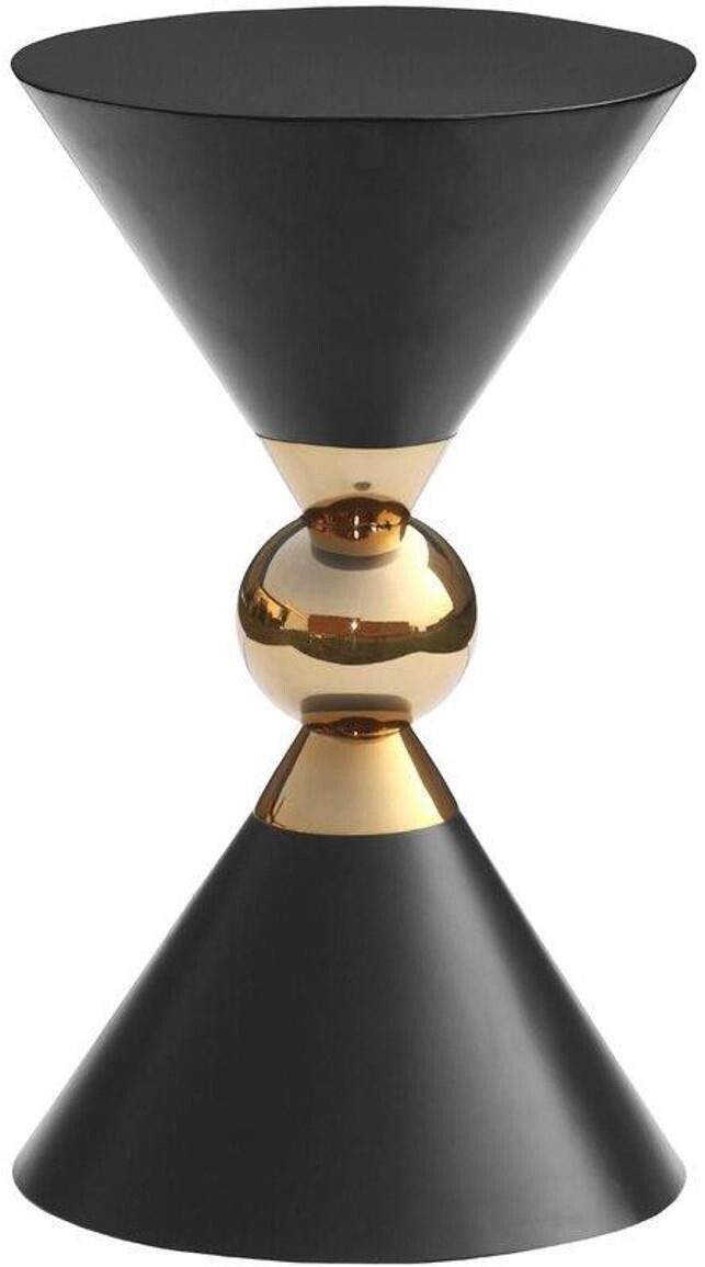 Powder Coat &amp; Gold Plated Side Table