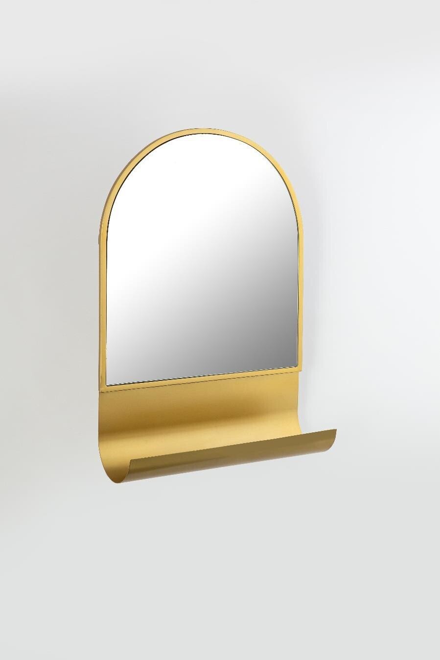 Gold Finish Wall Mirror