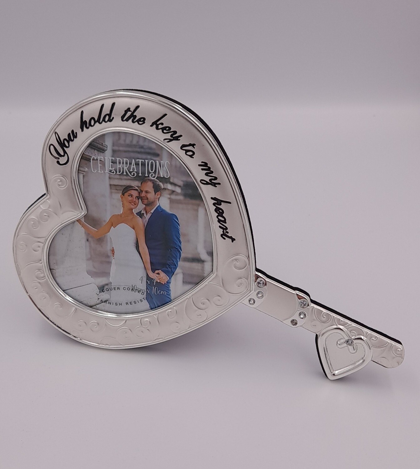 Key to my heart photo frame