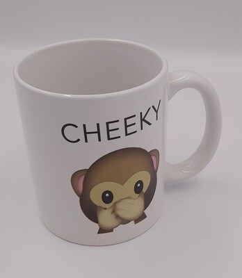 'Cheeky Monkey' illustrated mug