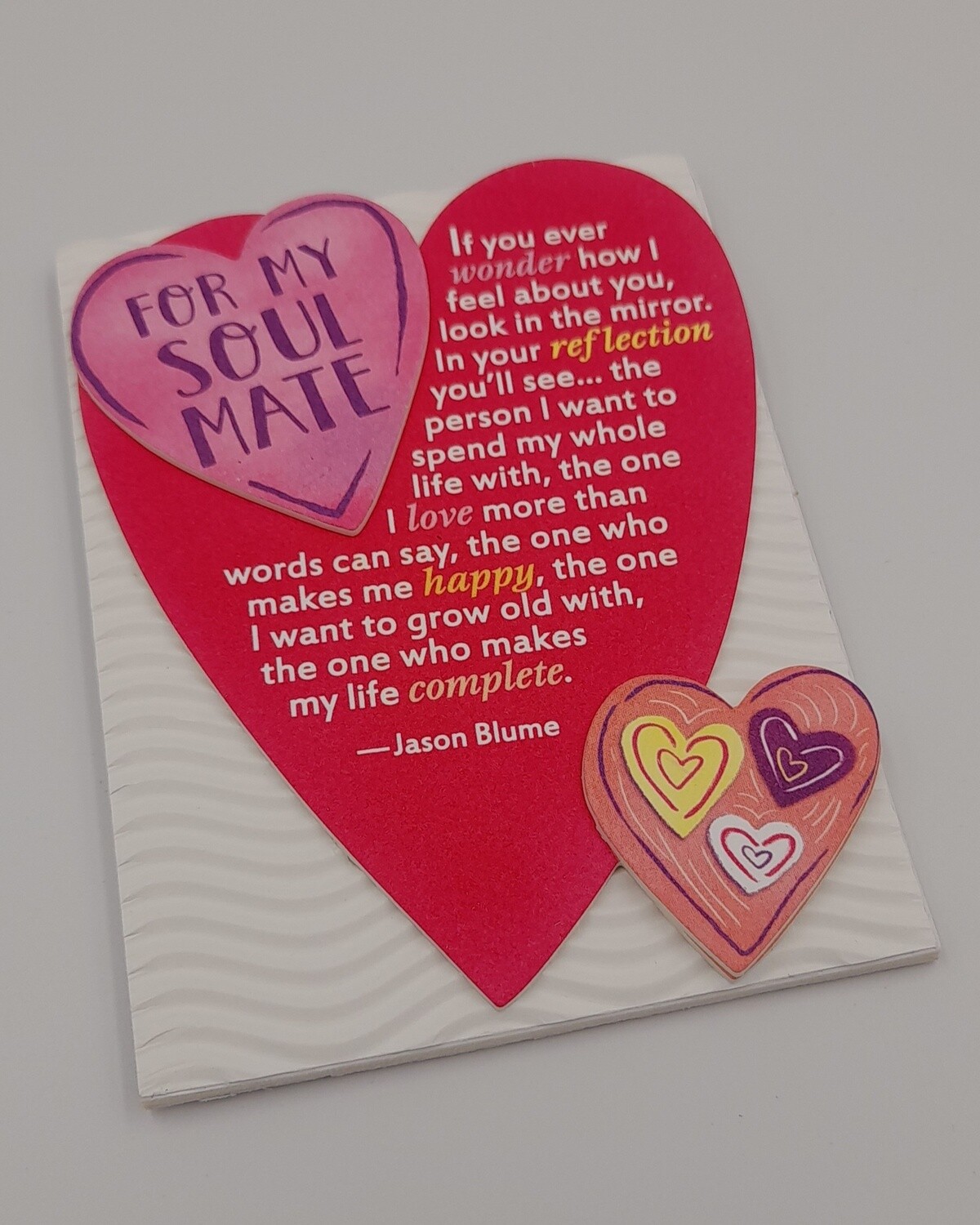 &#39;For my soul mate&#39; love token