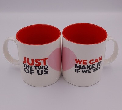 &#39;Just the two of us&#39; twin mug gift set