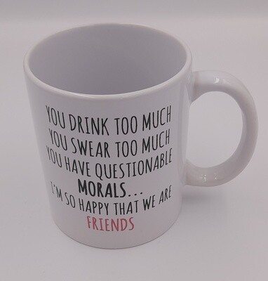 'You drink too much...' humorous gift card