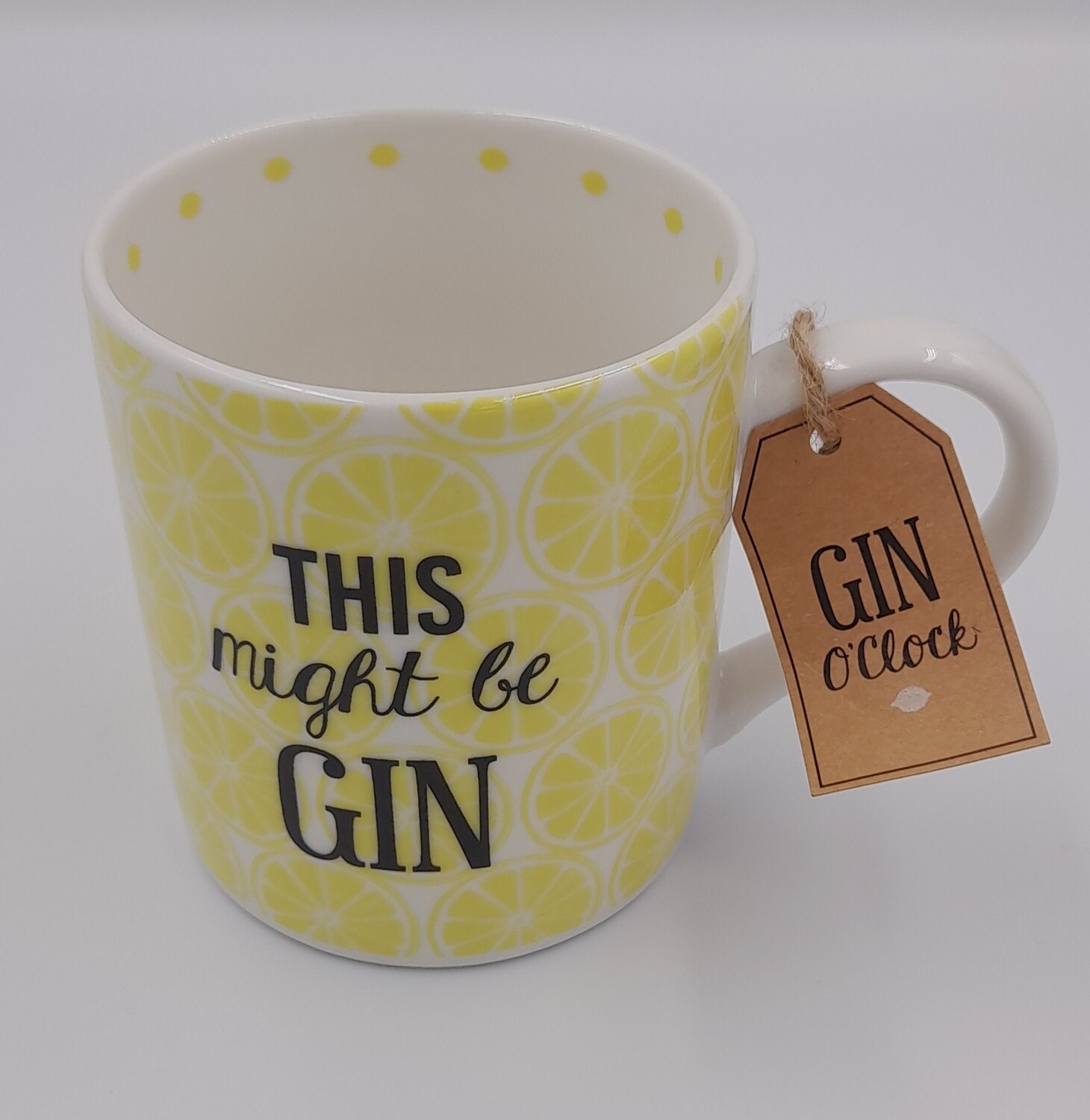&#39;This might be gin&#39; decorated gift mug