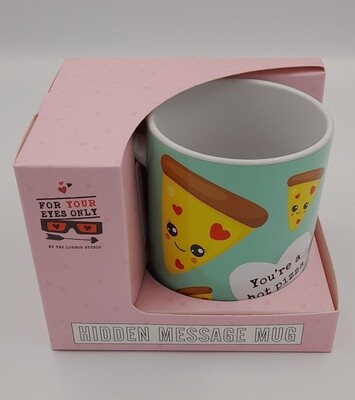 &#39;You&#39;re a hot pizza a**!...&#39; humorous heat-change gift mug