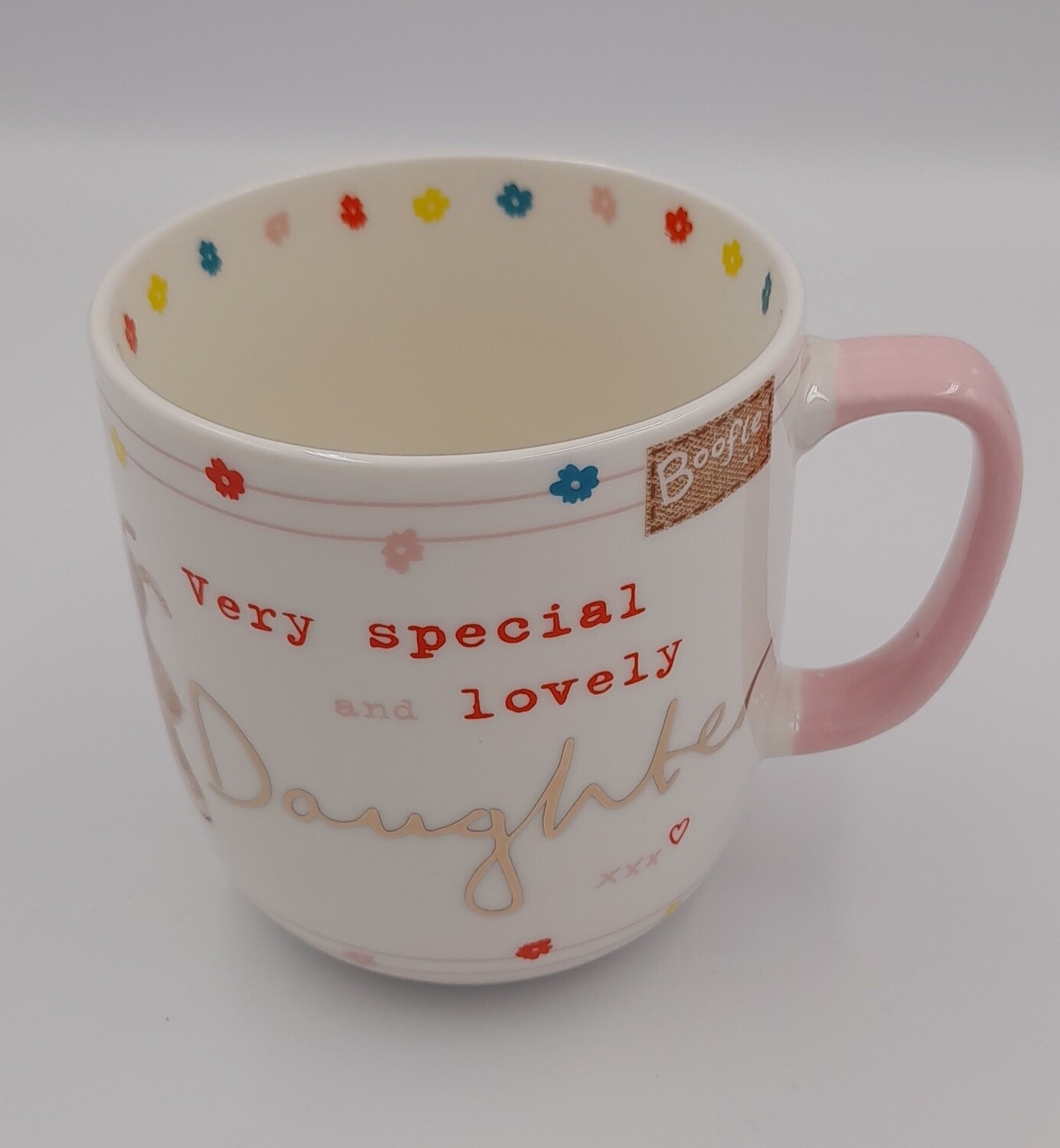 &#39;Very special and lovely daughter&#39; gift mug