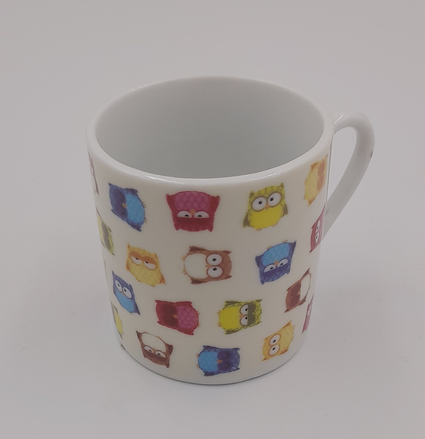 Owl pattern espresso cup