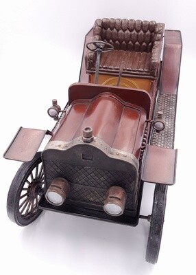 Vintage transport red rally car ornament
