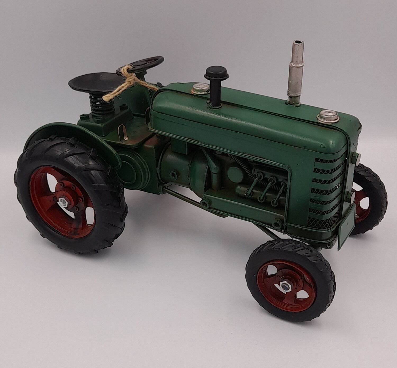 Vintage transport tractor ornament