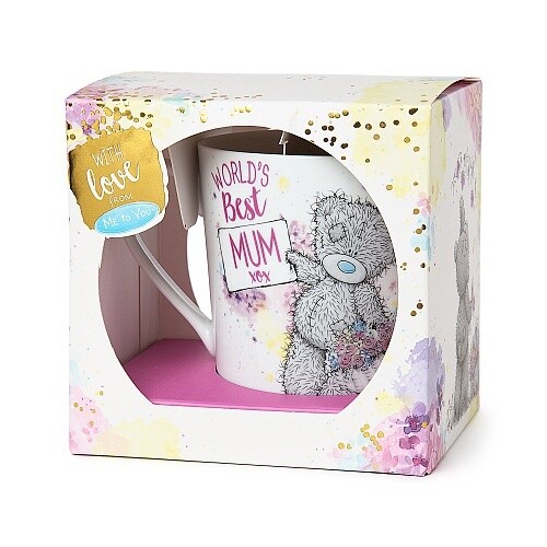&#39;World&#39;s Best Mum&#39; Tatty Ted boxed gift mug
