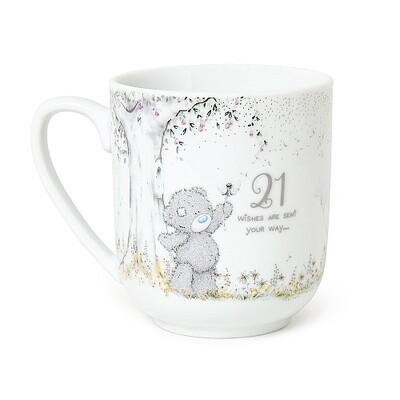 21st birthday Tatty Ted boxed gift mug
