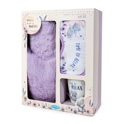 Slippers, mug and eye mask Tatty Ted  boxed gift set