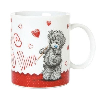 Love hearts Tatty Ted boxed gift mug