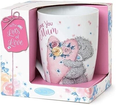 ‘I Love You Mum&#39; Tatty Ted boxed gift mug