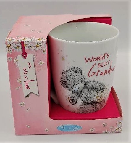 &#39;World&#39;s best Grandma&#39; Tatty Ted boxed gift mug