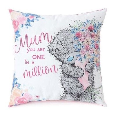 &#39;Mum you are one in a million&#39; Tatty Ted cushion