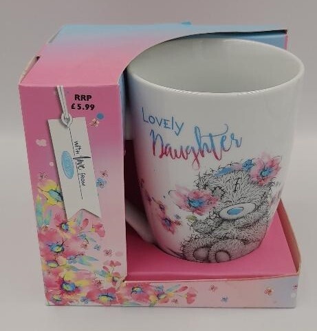 &#39;Lovely Daughter&#39; Tatty Ted boxed gift mug