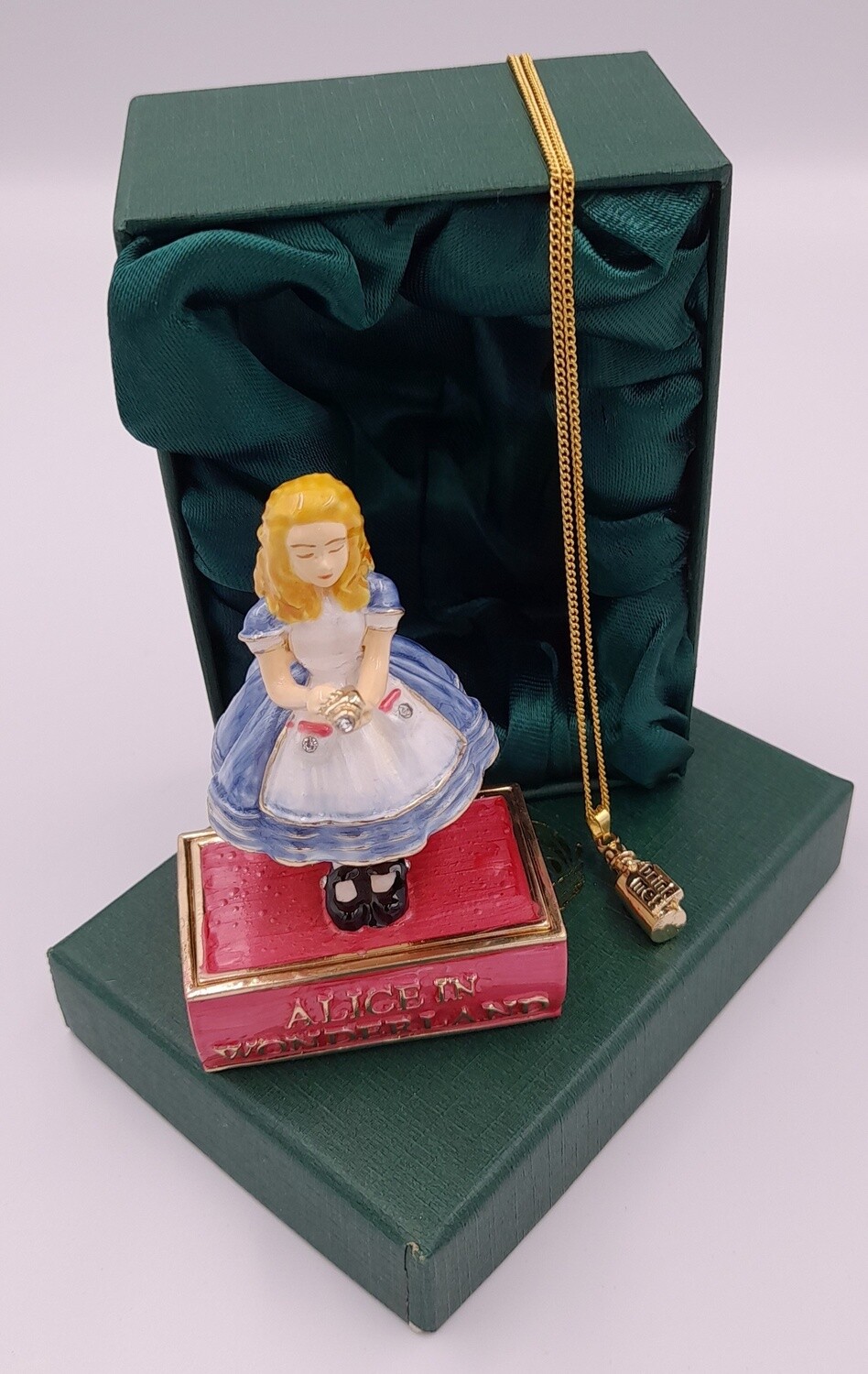 Alice &#39;Drink Me&#39; from Alice trinket box &amp; charm necklace