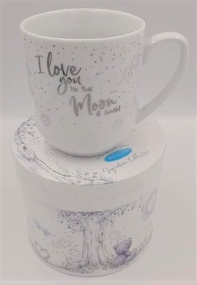 &#39;I love you to the moon and back&#39; Tatty Ted boxed gift mug
