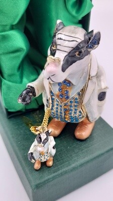 Badger trinket box and pendant Wind in the Willows