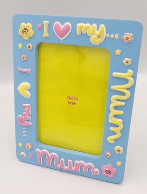 I &#39;heart&#39; my mum... love photo frame