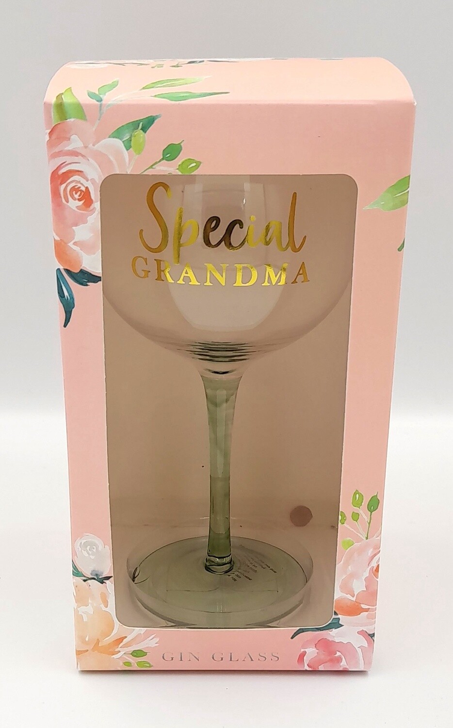 &#39;Special Grandma&#39; boxed gin glass gift
