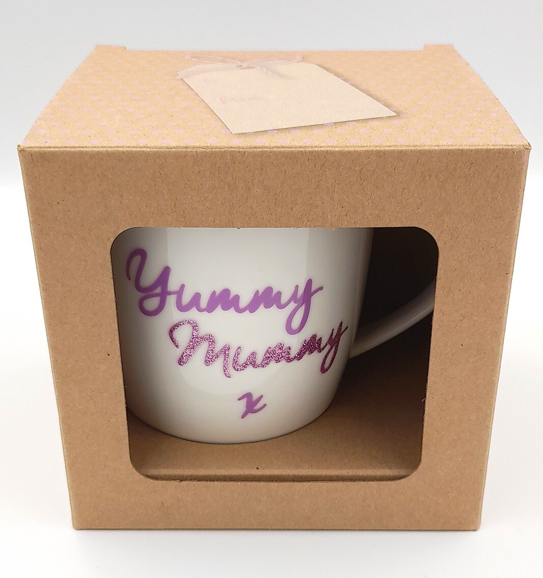 &#39;Yummy Mummy&#39; gift mug in a box