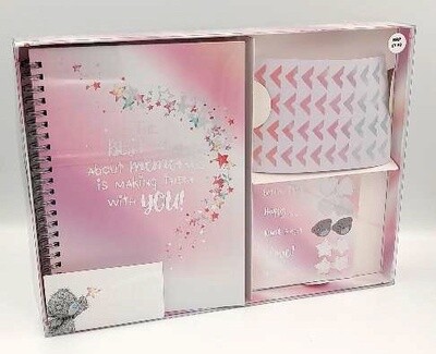 &#39;The best thing about making memories...&#39; Tatty Ted notebook and frame gift set