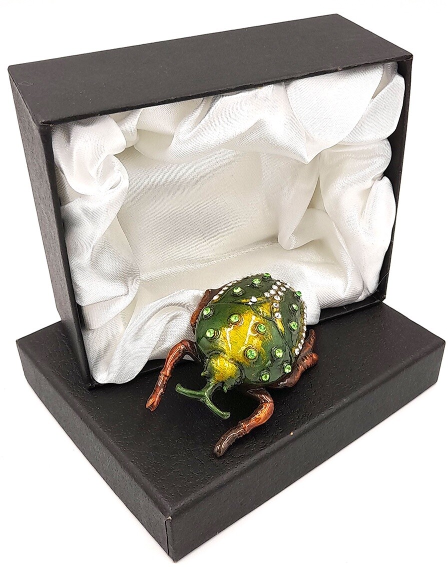 Scarab beetle decorative trinket / pill box