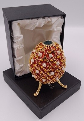 Large decorative egg trinket box