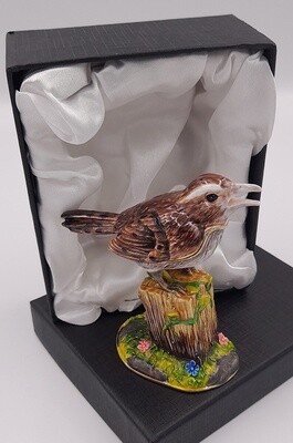 Bird perched on a tree trinket box