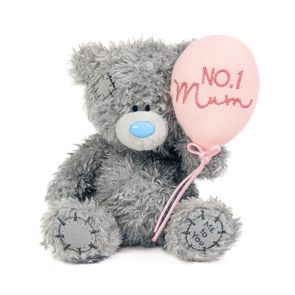 Me to You Tatty Teddy Bear Holding &#39;No. 1 Mum&#39; Balloon