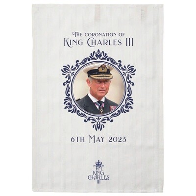 King Charles III Tea Towel - Photo