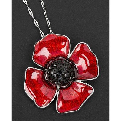 Delicate Poppy Pendant