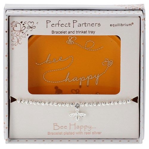 Bee Happy Bracelet and Trinket Tray