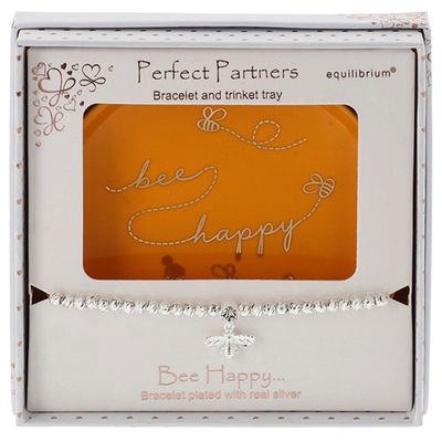 Bee Happy Bracelet and Trinket Tray