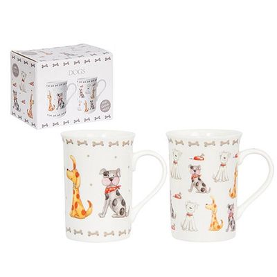 Faithful Friends Dog Mug Set of 2