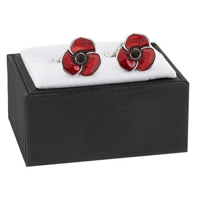 Men&#39;s Poppy Cufflinks