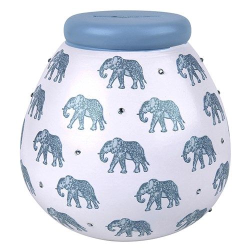 Pot of Dreams Elephant Blue