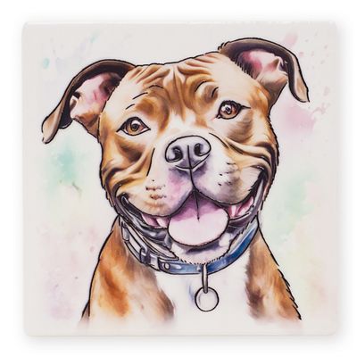 Coaster Staffordshire Bull Terrier
