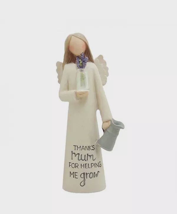 Angel Faceless figurine: Thanks Mum for Helping me Grow
