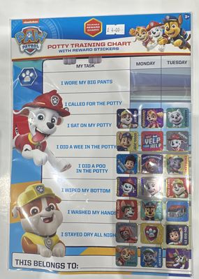 Paw Patrol Potty Training Chart