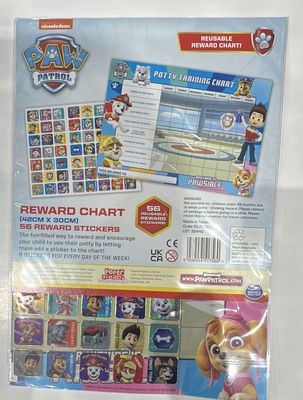 Paw Patrol Potty Training Chart