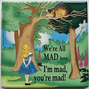 Alice with Cheshire Cat Coaster