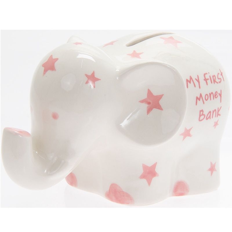 My First Elephant Bank (Pink money box)