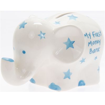 My First Elephant Bank (Blue money box)