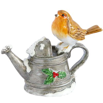 Robin on Watering Can - Craycombe Trinkets