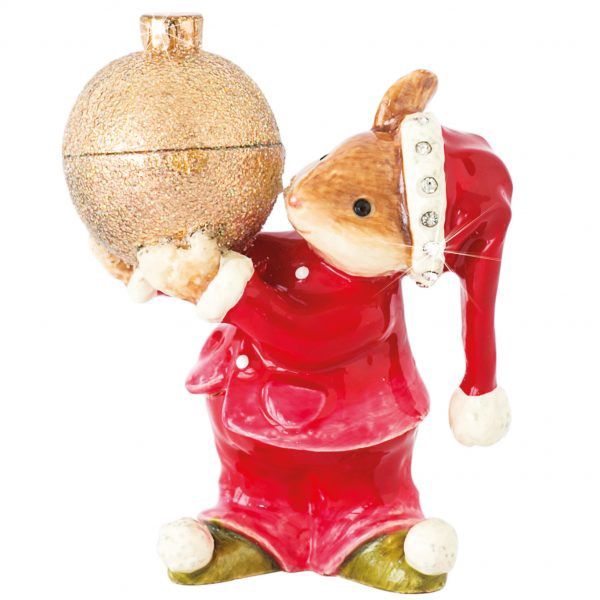 Mouse with Bauble - Craycombe Trinkets