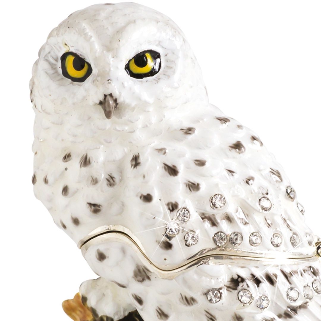 Snowy Owl Trinket Box - Craycombe Trinkets
